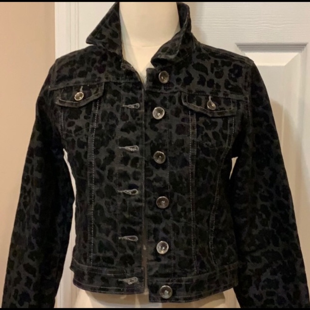 Justice Premium Animal Printed Jean Jacket
